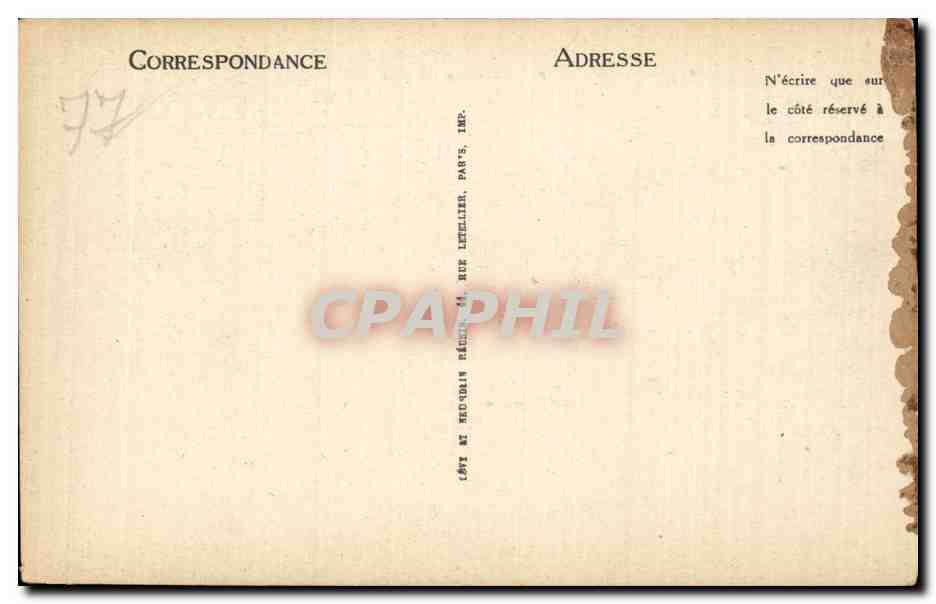 Melun - Le Petit Bras - CPA  — Rückseite