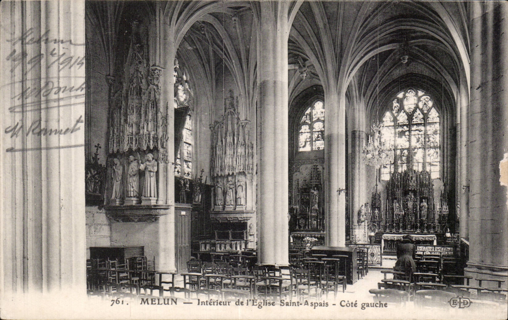 Melun - Eglise Saint Aspais - CPA 