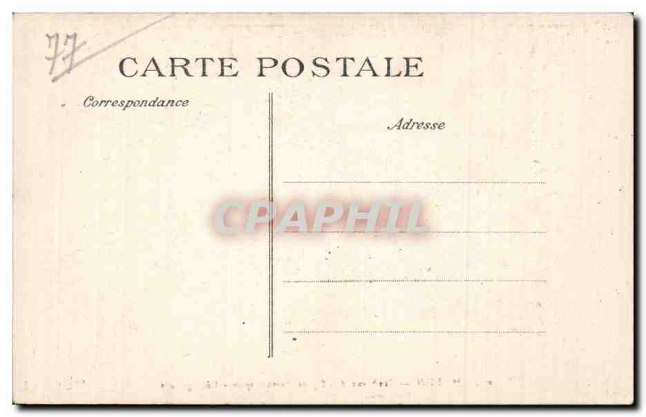 Melun - Eglise Saint Aspais - CPA  — Rückseite