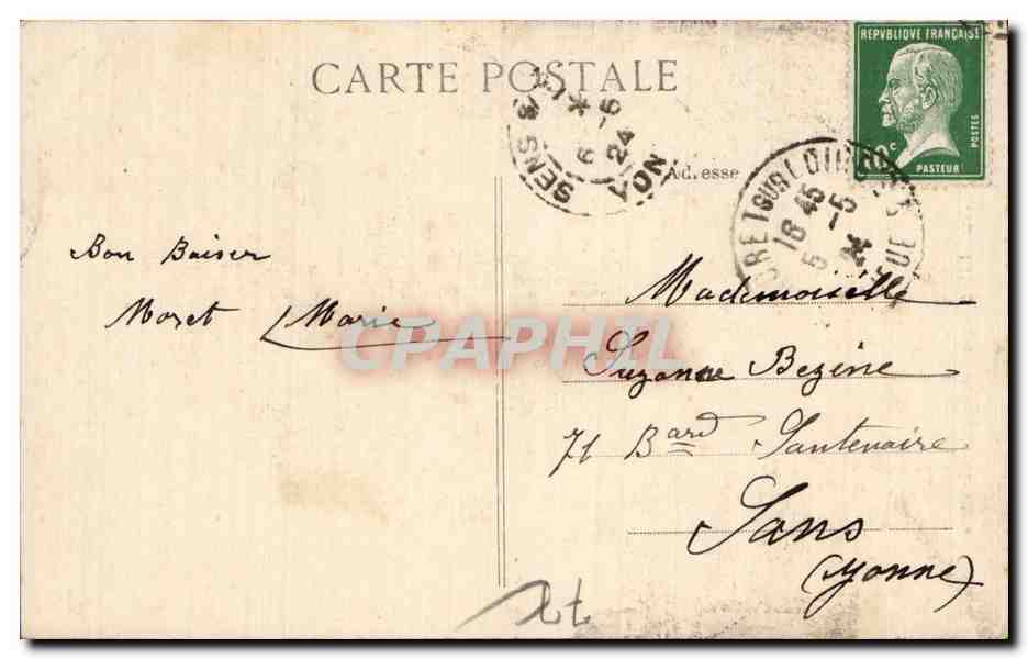 Moret sur Loing - Porte de Samois - CPA  — Verso