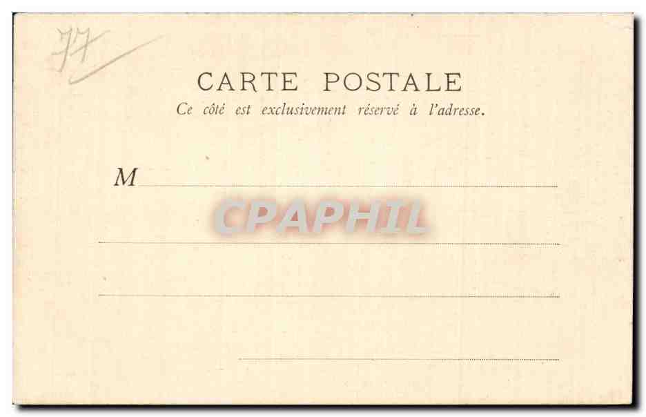 Moret sur Loing - Abside de a Cathedrale - CPA  — Verso