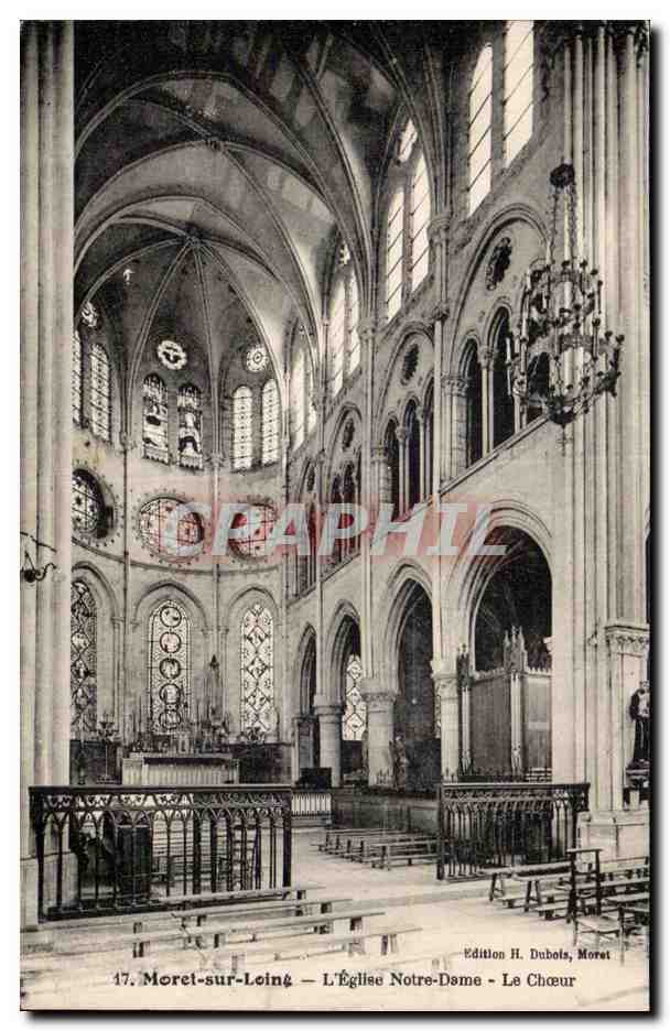 Moret-sur-Loing — L'Église Notre-Dame — Le Chœur — Édition H. Dubois, Moret