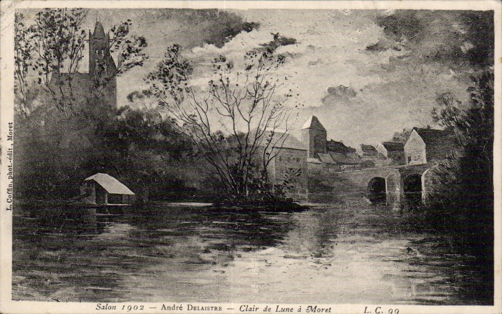 Moret - Clair de Lune a Moret - Salon 1902 - - CPA 