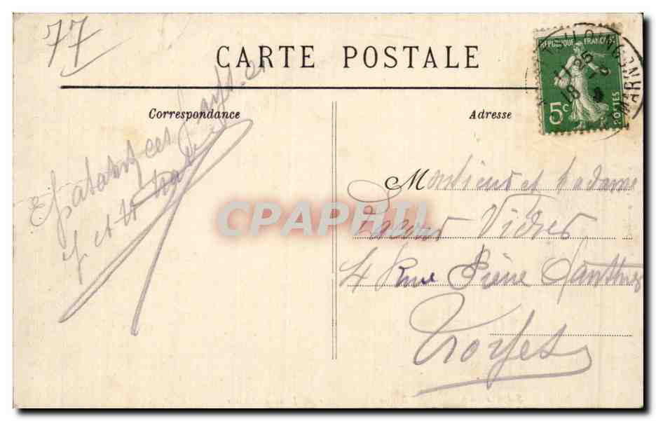 Moret - Clair de Lune a Moret - Salon 1902 - - CPA  — Rückseite