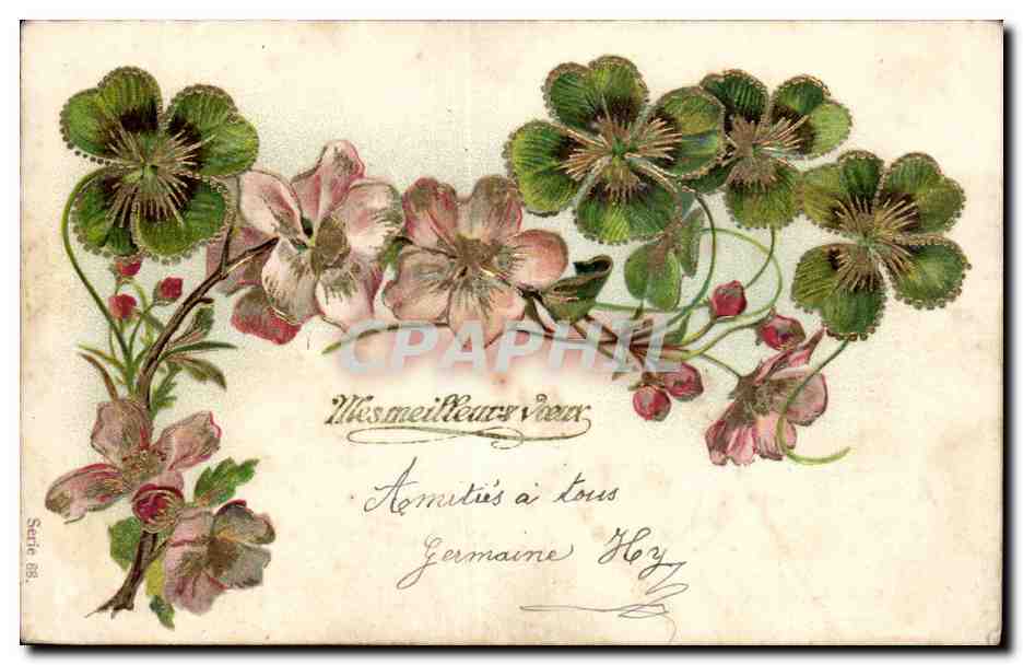 Fleurs et feuilles — Série 88 — Germaine Hoy