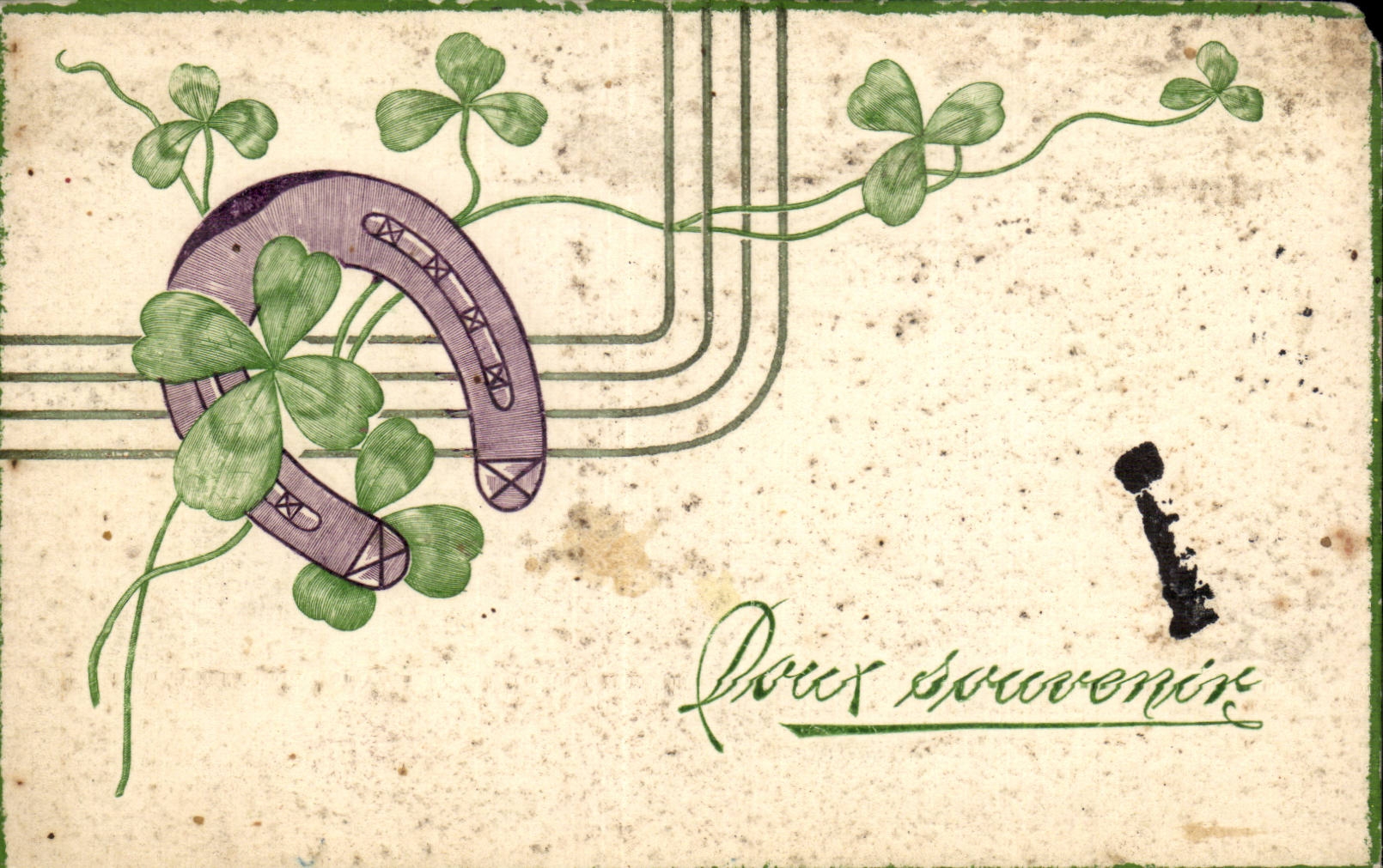 Fleurs Doux Souvenir - CPA 