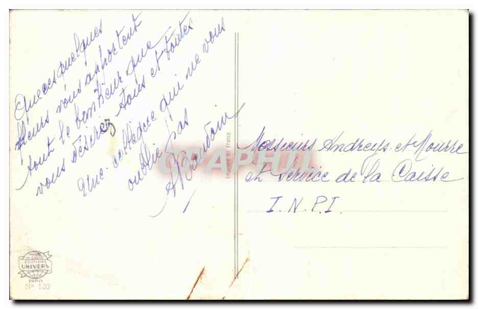 Fleurs Porte Bonheur - Muguet - Lily of the Valley Fer a cheval - CPA  — Back