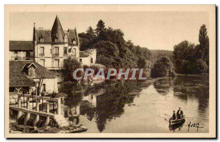 Les Bords du Loing en amont du Pont — Moret (Seine-et-Marne) — Les Éditions d'Art 'VYON' Paris