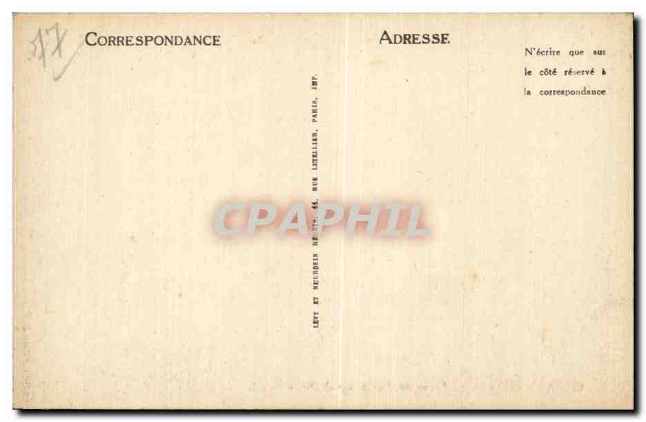 Nemours - Le Loing vu du Champ de Mars Pecheur et lavandiere - CPA  — Rückseite