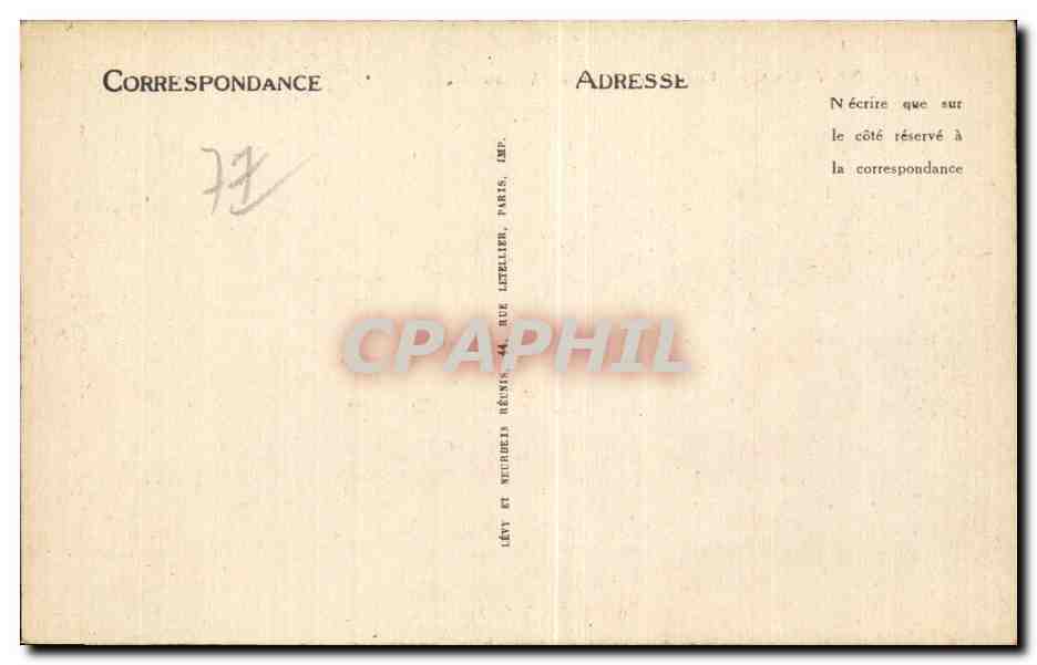 Nemours - Vue Generale et le Chateau - CPA  — Rückseite
