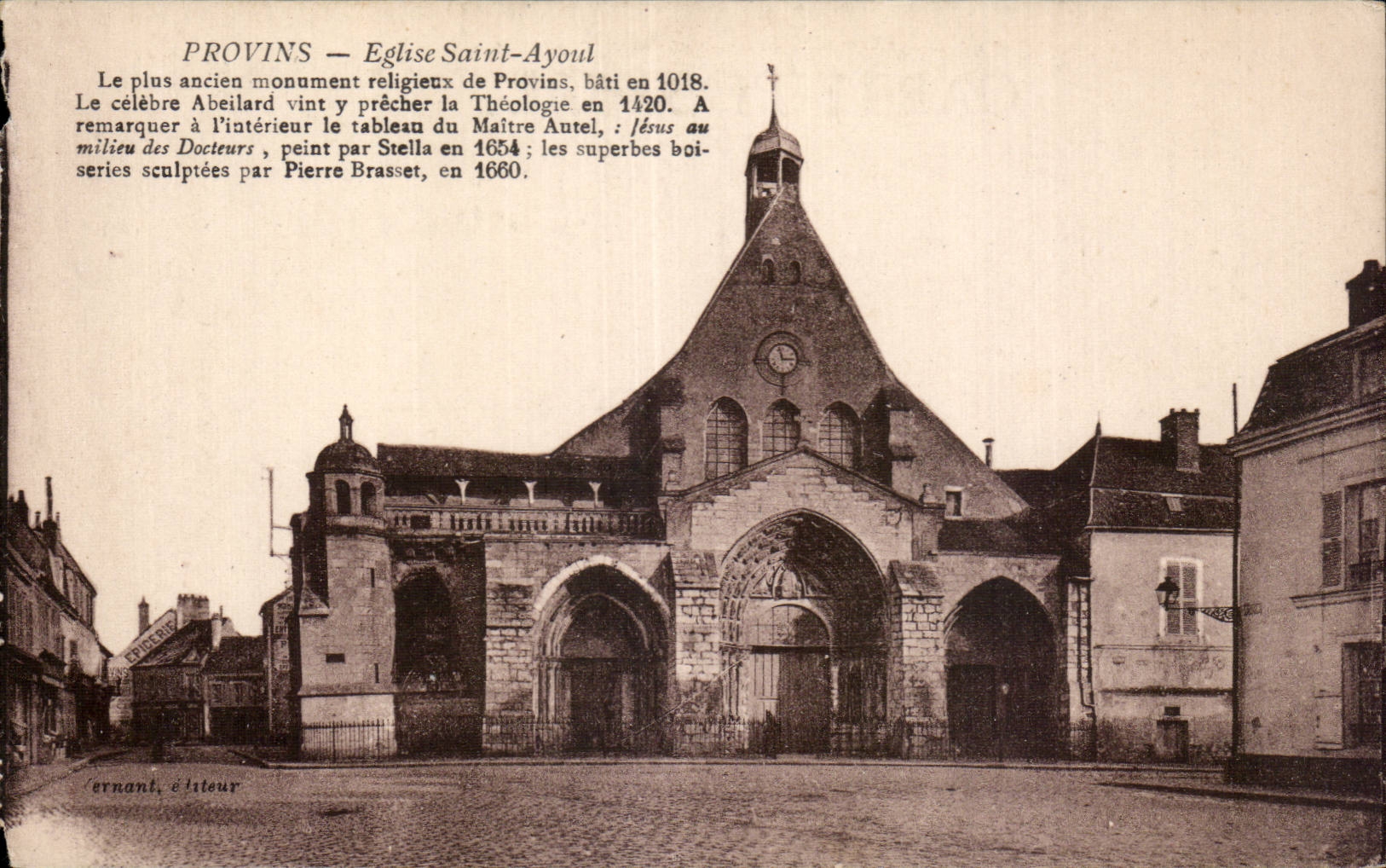 Provins - Eglise Saint Ayoul - CPA 