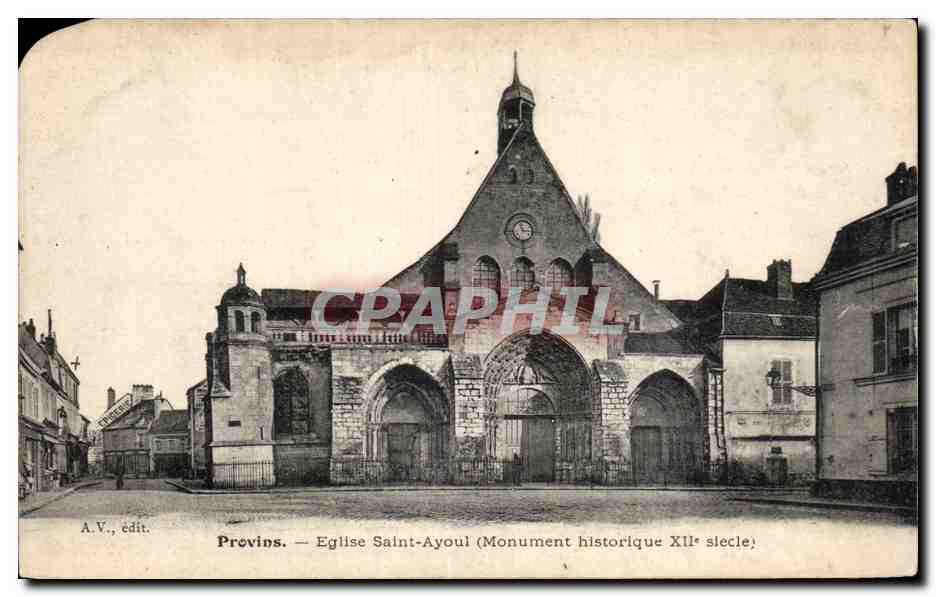 Provins - Eglise Saint Ayoul - CPA 