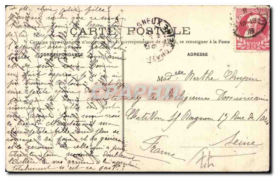 CPA Provins La grande muraille du 13eme Echauguettes et poterne du trou au chat — Rückseite