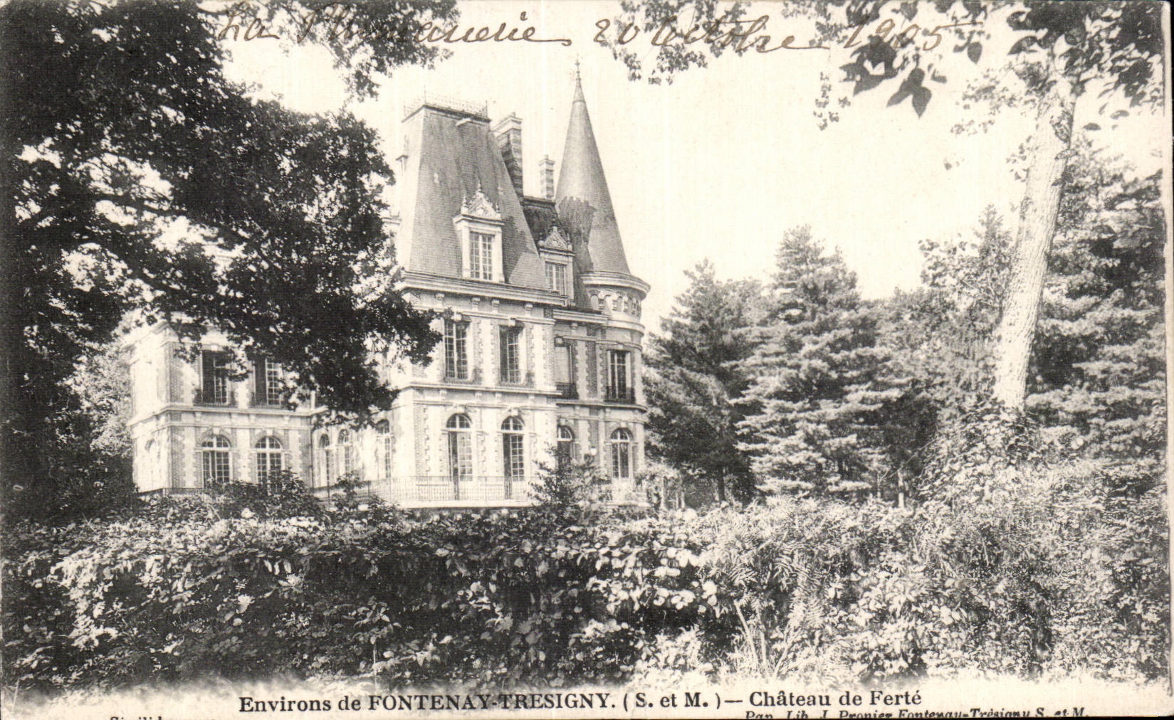 CPA Environs de Fontenay Tresigny Chateau de Erte