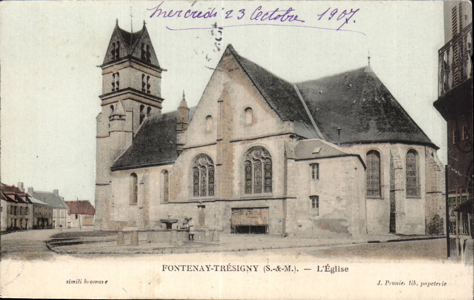 CPA Fontenay Tresigny L eglise 
