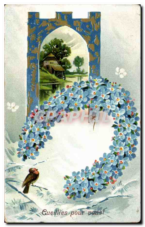 CPA Fantaisie Fleurs Cueillies pour vous 