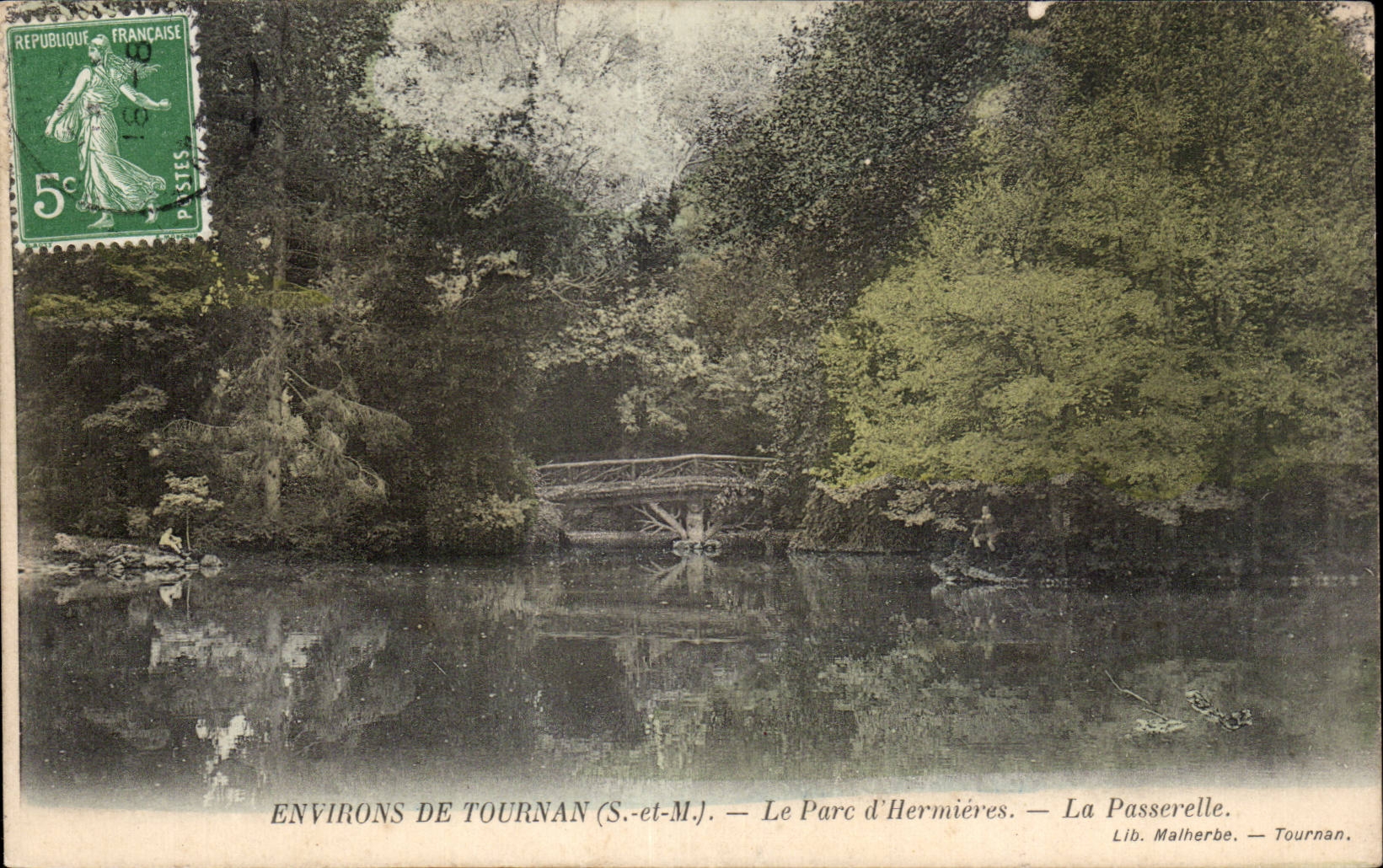 Tournan - Le Parc d Hermieres - La Passerelle - CPA 