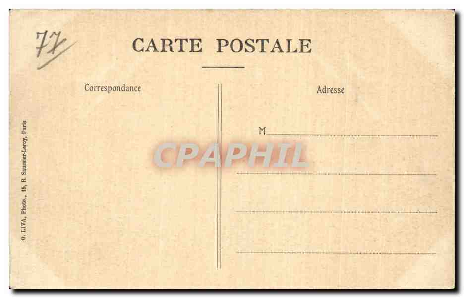 Ferrieres en Brie - Le Chateau - CPA  — Rückseite