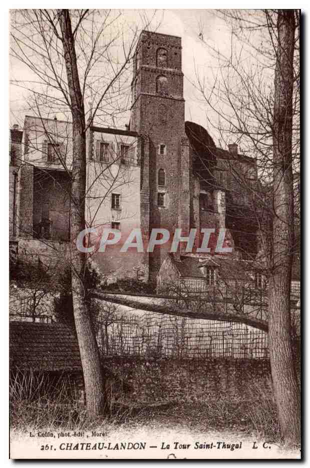 CPA Chateau landon La tour Saint Thugal