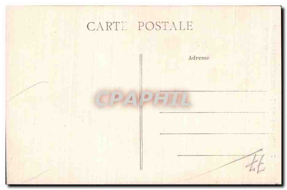 CPA Chateau landon La tour Saint Thugal — Back