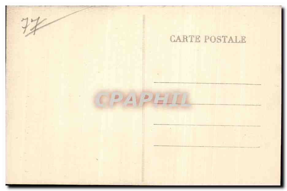 CPA Chateau landon Ancien hotel de la monnaie — Back
