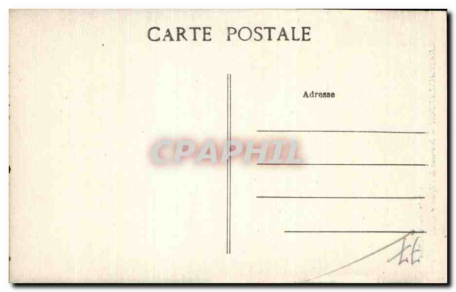 CPA Chateau Landon Interieur de l eglise — Back
