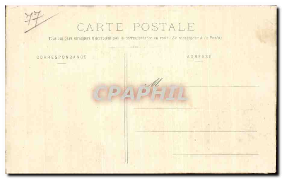 Larchant (Environs de Nemours) — Portail des Ruines - Église Saint-Mathurin — Éditeur : CPAPHIL, n° 554 — Reverso
