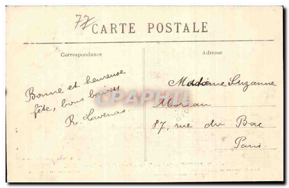 Marlotte — Le Long Rocher — Grotta del Croc Marino — L.C. fot. edit. Moret — Verso