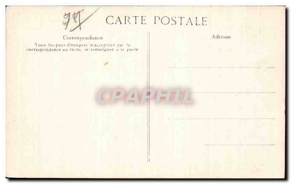 CPA Hospice d ivry Inondations 1910 Le jardin des enfants — Rückseite