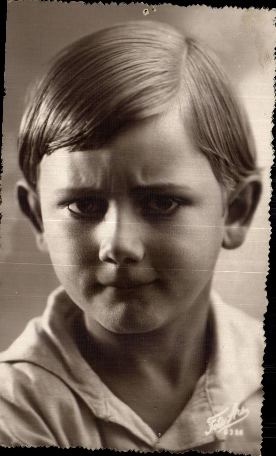 CARTE PHOTO Enfant Garcon
