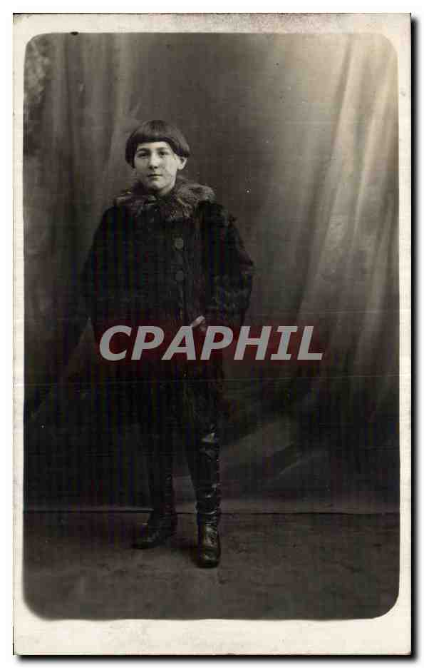 CARTE PHOTO Enfant Saint Cloud 
