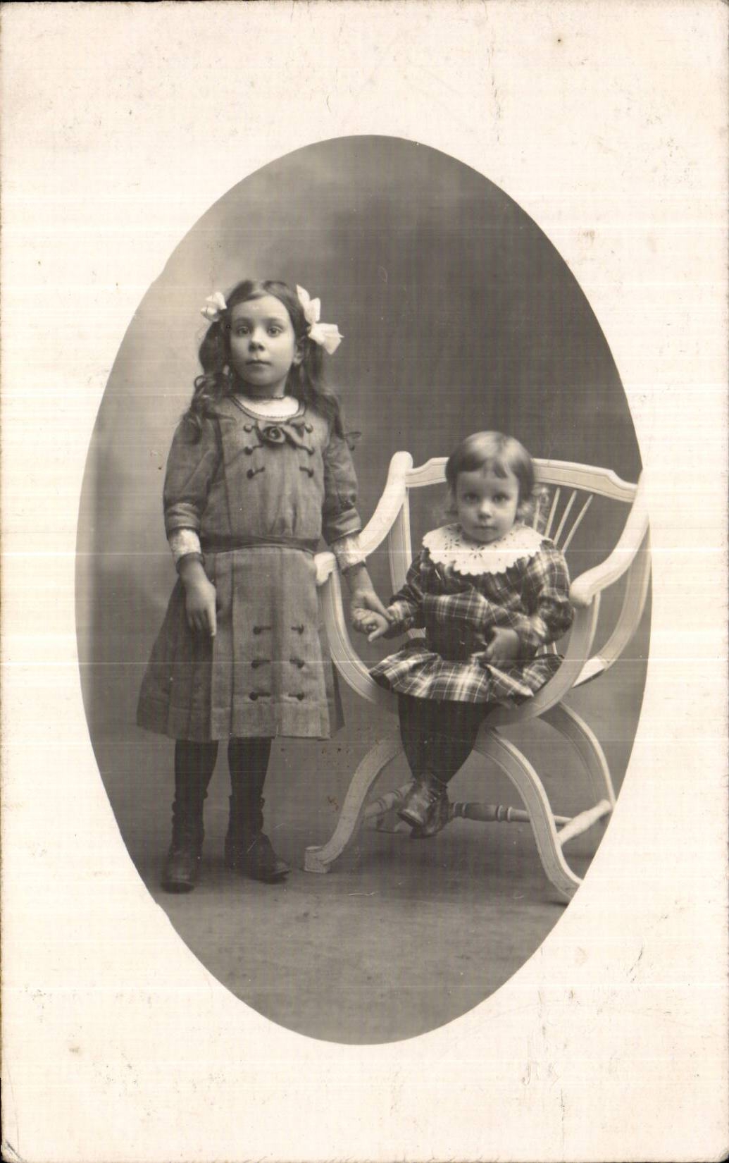 CARTE PHOTO Enfants Messignac 