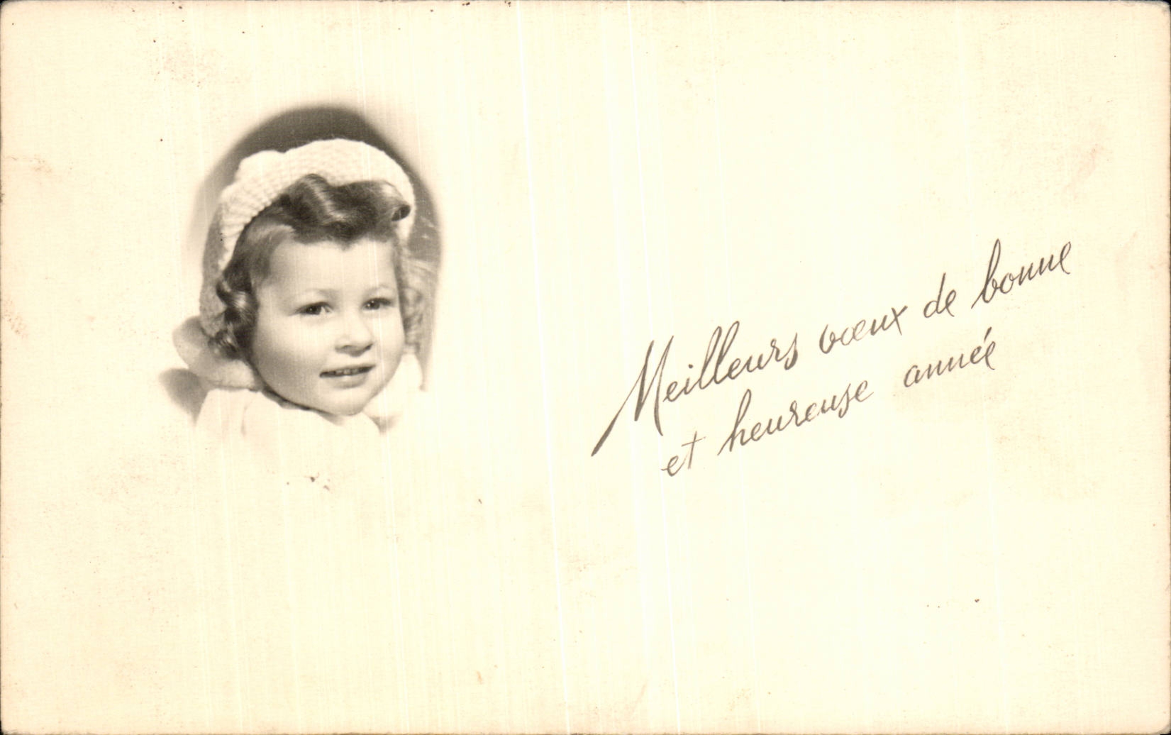 CARTE PHOTO Enfant Voeux 