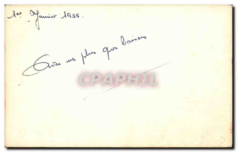 CARTE PHOTO Enfant Voeux  — Verso