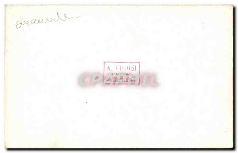 CARTE PHOTO Enfants Deauville  — Rückseite