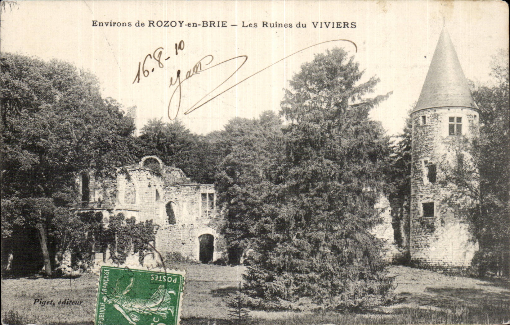 Rozay en Brie - Les Ruines de Viviers - CPA 