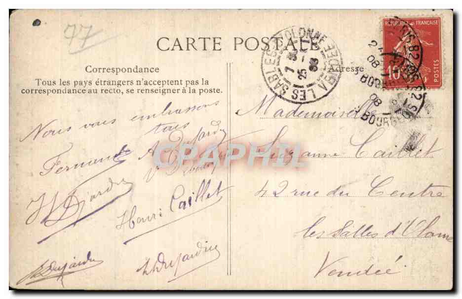 Dammarie les Lys - Fontaine du Chateau de Bellombre - CPA  — Rückseite
