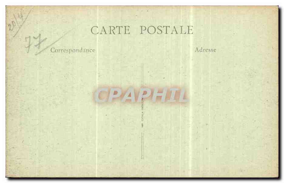 Lagny - Les Ruines du Pont de pierre detruit sur l ordre du Marechal French - CPA  — Rückseite
