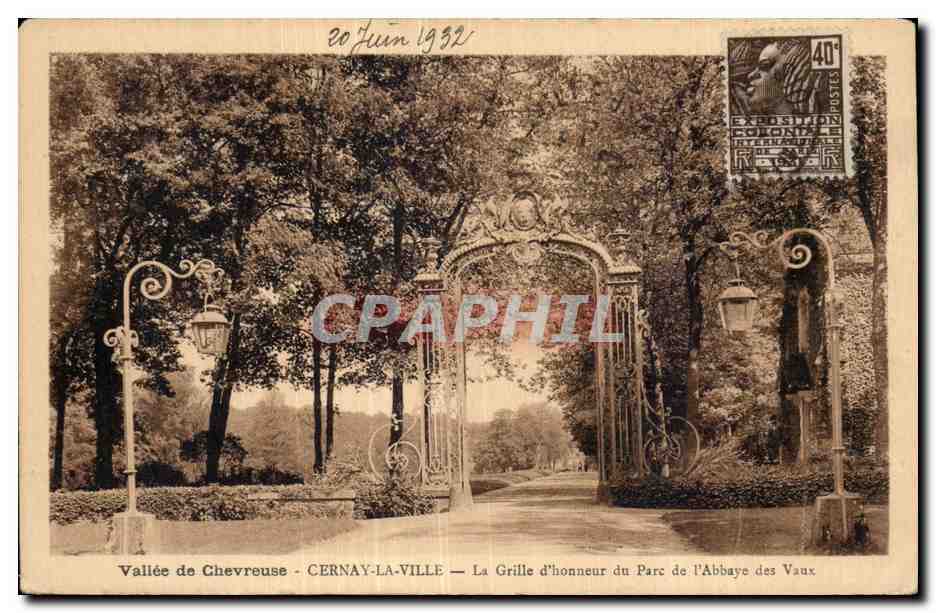 Cernay la Ville - La Grille d Honneur - Parc de l Abbaye des Vaux - CPA 