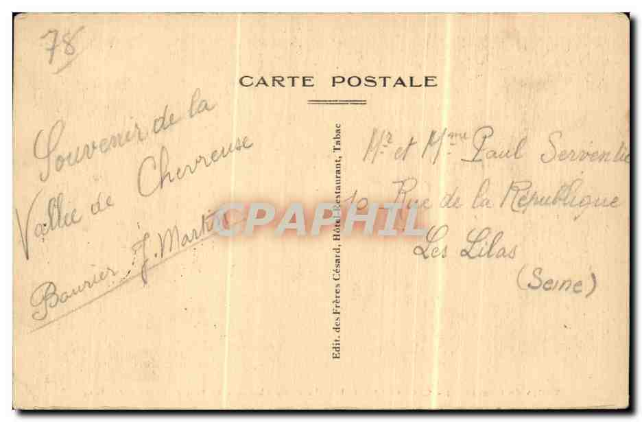 Cernay la Ville - La Grille d Honneur - Parc de l Abbaye des Vaux - CPA  — Rückseite