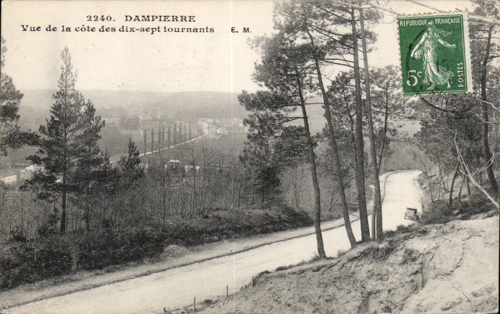 Dampierre - Vue de la Cote des dix sept tournants - CPA 