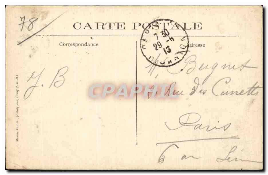 Vallee de Chevreuse - Dampierre - Le Chateau et le Parc - CPA  — Rückseite