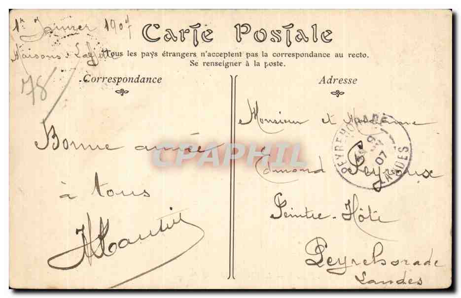 Maisons Laffitte - Le Chateau - Salle des Fetes - CPA  — Rückseite