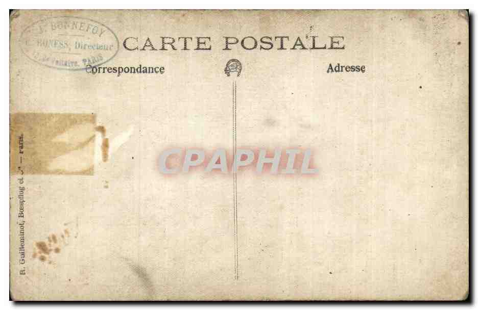Fantaisie - Enfants - Brother and sister CARTE PHOTO - — Verso