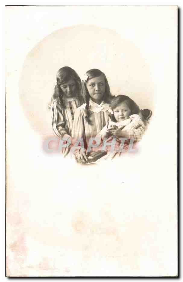 Fantaisie - Enfants - Three Sisters CARTE PHOTO 