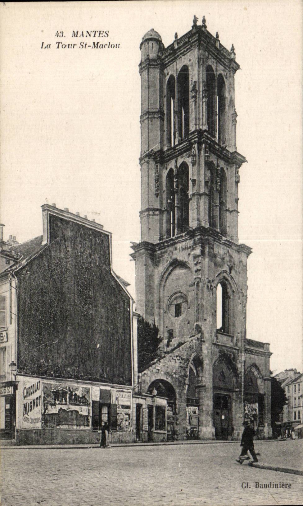 Mantes-la-Jolie — La Tour Saint-Maclou — Cl. Baudinière, n°43