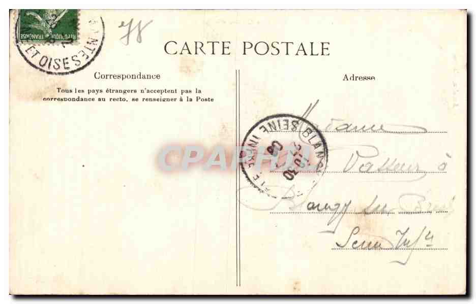 MANTES — Les Quais, vue prise de l'Île-aux-Dames — Ancelin, n°25 — Rückseite