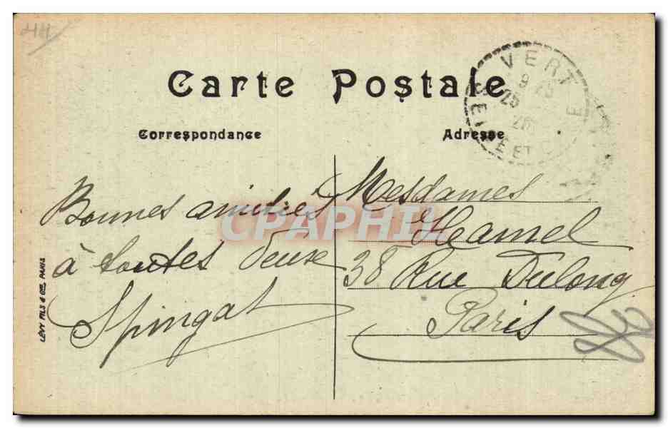 Mantes-la-Jolie — La Cathédrale et le Quai des Cordeliers — LL. — Verso