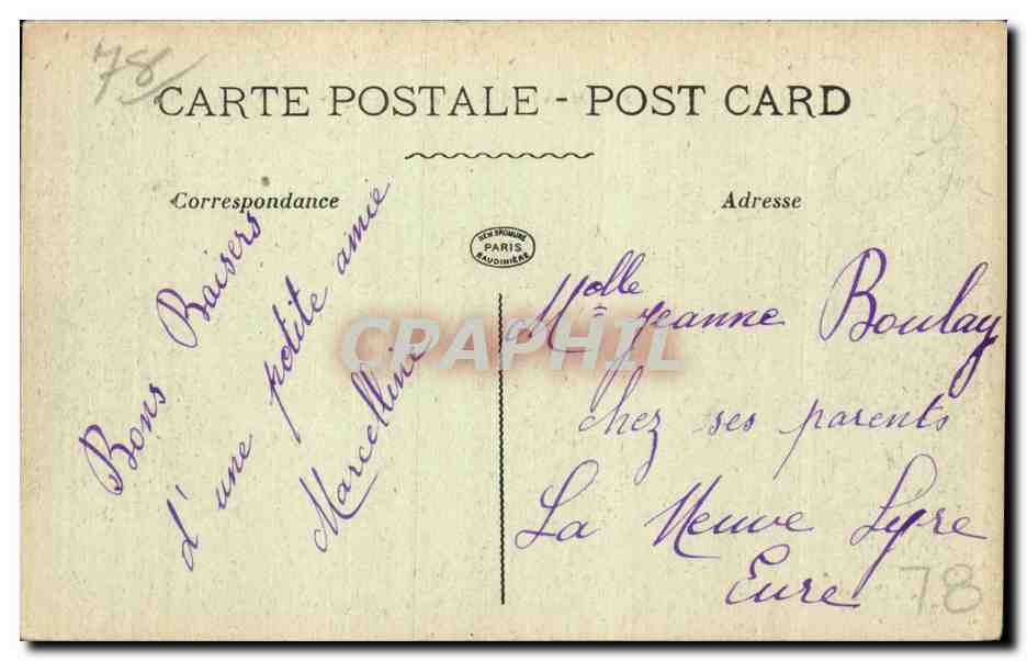MANTES — Quai de la Tour — La Pensée — Rückseite