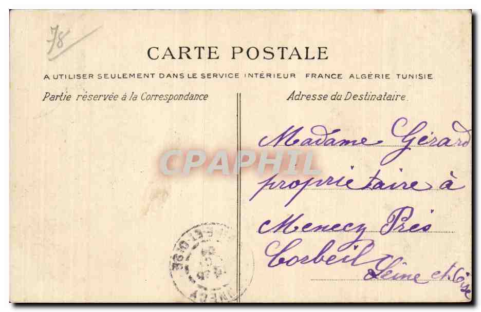 MANTES — Les Quais, vue prise de l'Île-aux-Dames — La C.P.A. n°25 — Rückseite